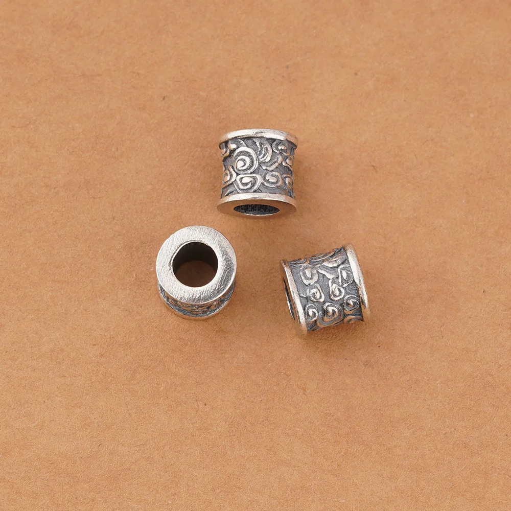 100% Real Sterling 925 Silver Through-hole Septal Cloud Pattern Bead Diy Material Accessory For Bracelet Necklace
100% Real Sterling 925 Silver Through-hole Septal Cloud Pattern Bead Diy Material Accessory For Bracelet Necklace