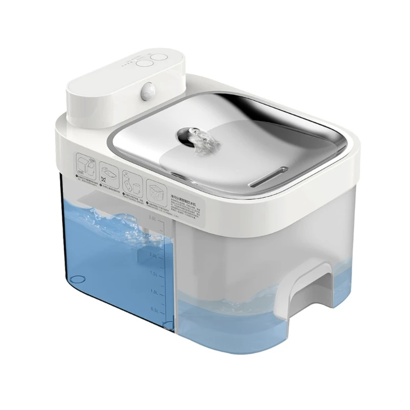 Cat Water Fountain Automatic Quiet Water Dispenser Wireless Double Working Modes Intelligent Fountain for Indoor Cats
Cat Water Fountain Automatic Quiet Water Dispenser Wireless Double Working Modes Intelligent Fountain for Indoor Cats