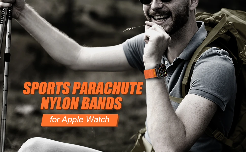 Parachute Straps For Apple Watch ultra 2 band 49mm 44mm 46mm 42mm 40mm 45mm 41mm Bracelet IWatch correa Series 10 9 8 7 6 5 3 SE Parachute Straps For Apple Watch ultra 2 band 49mm 44mm 46mm 42mm 40mm 45mm 41mm Bracelet IWatch correa Series 10 9 8 7 6 5 3 SE