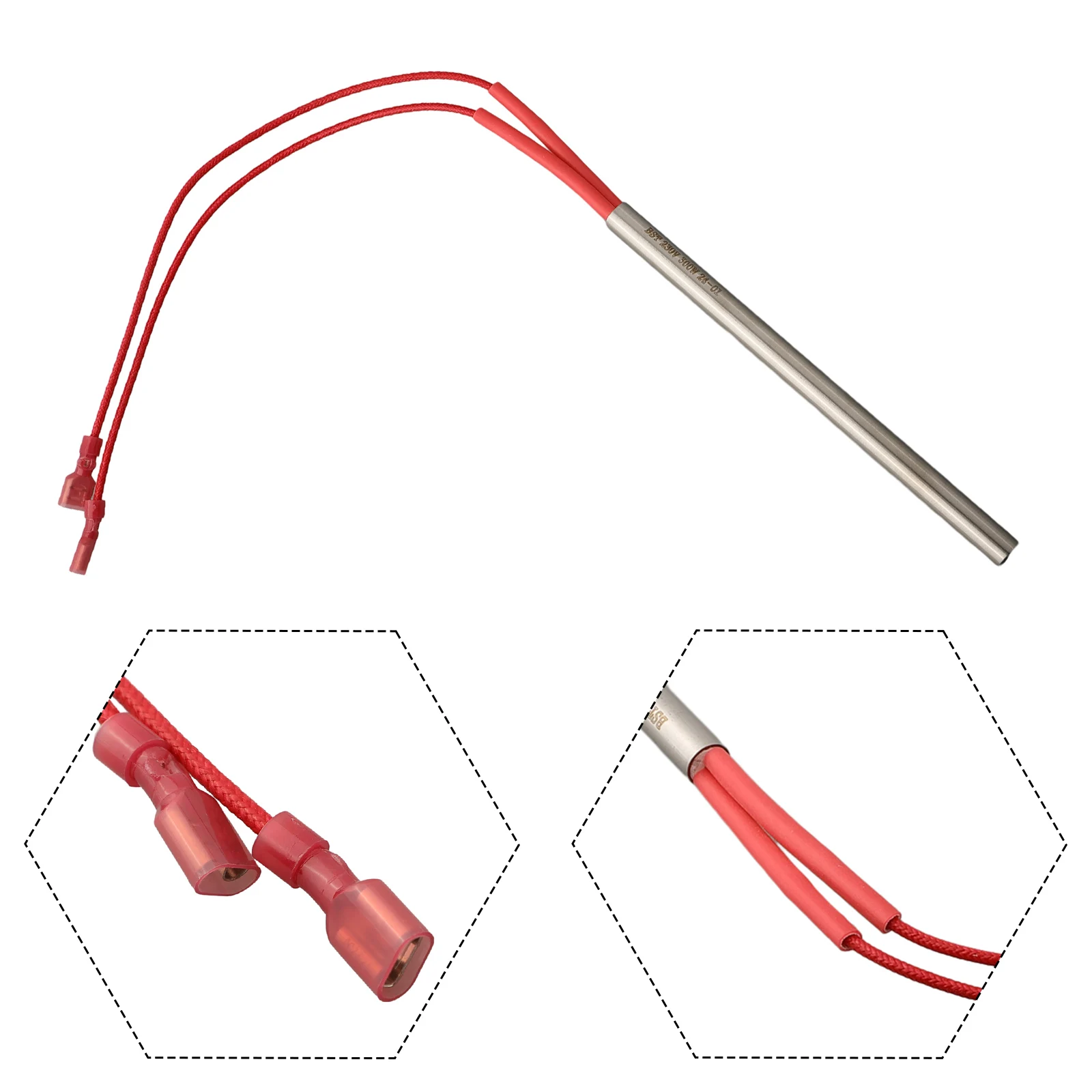 Unthreaded Ignition Rod For Pellet Grills 9.5*150mm 230v300w Heating Rod For Fireplace Grill Stove Replacement Stainless Steel
Unthreaded Ignition Rod For Pellet Grills 9.5*150mm 230v300w Heating Rod For Fireplace Grill Stove Replacement Stainless Steel