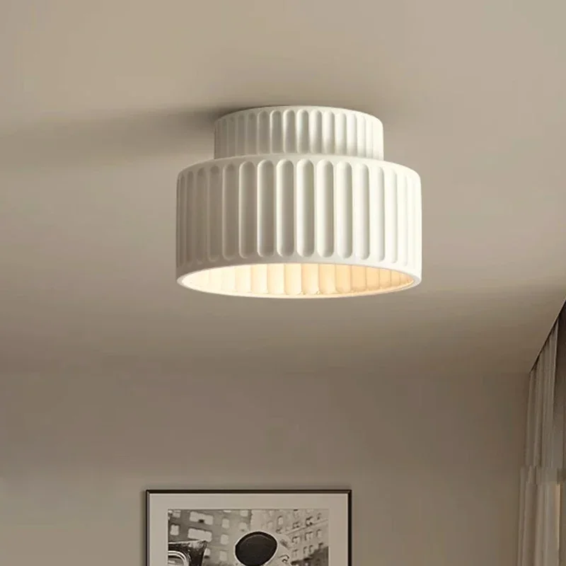 

Nordic LED Ceiling Light Resin Lamp For Bedroom Hallway Living Room Study Restaurant Minimalist Home Indoor Decoration Luminaire
