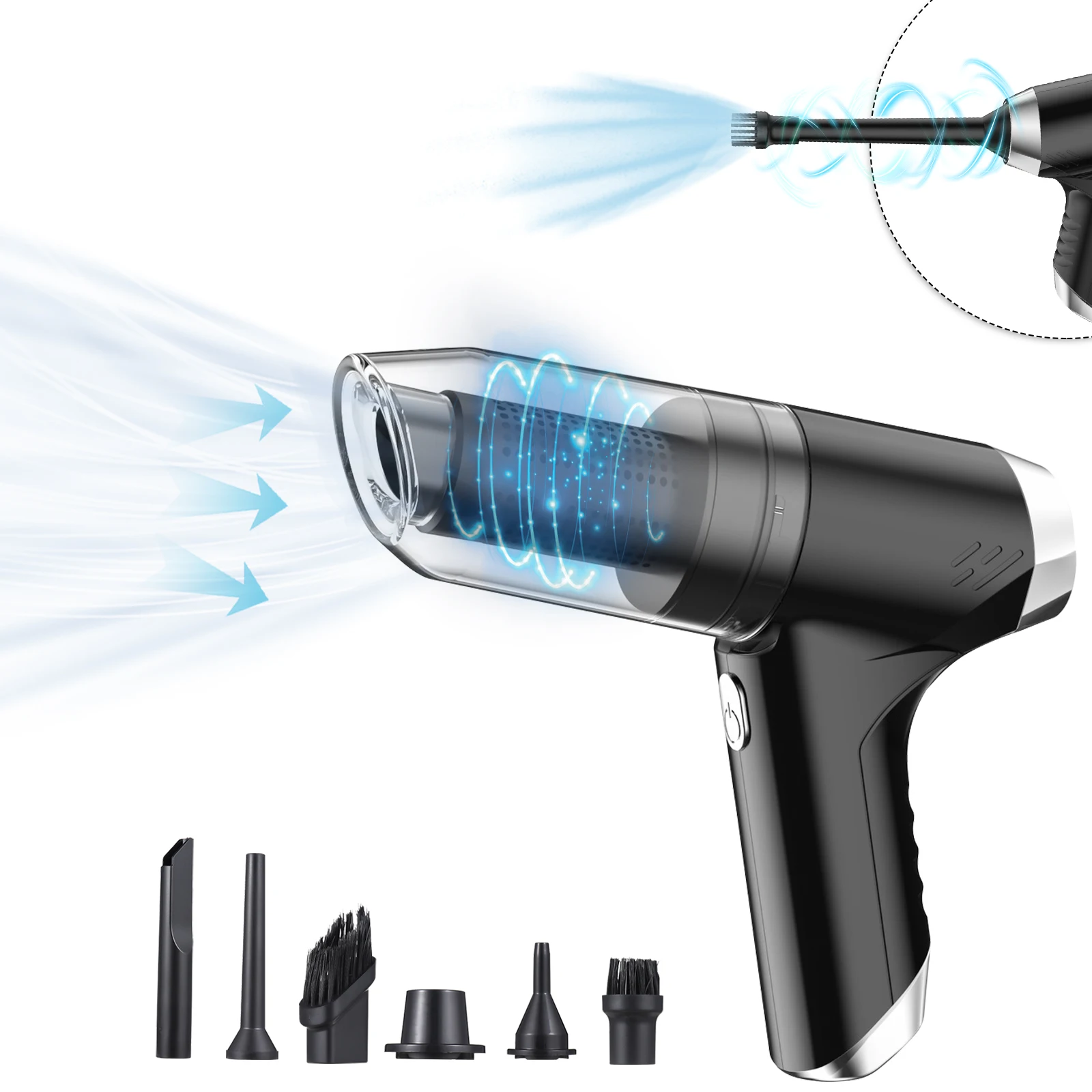 19000Pa Cordless Vacuum Cleaner 3 in 1 Dust Buster Air Blower&Hand Pump Vacuum Cleaner for Home Car Wet Dry Cleaning Machine
19000Pa Cordless Vacuum Cleaner 3 in 1 Dust Buster Air Blower&Hand Pump Vacuum Cleaner for Home Car Wet Dry Cleaning Machine