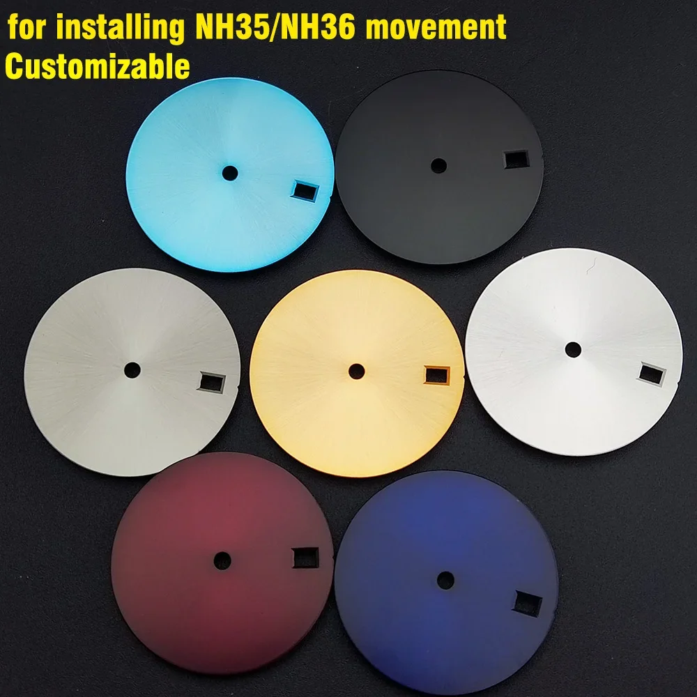 Watch accessories 28.5mm no logo/digital dial double calendar window suitable for installing NH35/NH36 automatic movement DIY
Watch accessories 28.5mm no logo/digital dial double calendar window suitable for installing NH35/NH36 automatic movement DIY