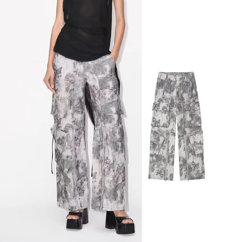 TRAF 2023 New Print Cargo Pants Women Mid Waist Baggy Pants Woman Streetwear Casual Sweatpants Pleated Summer Women's Sport Pant
TRAF 2023 New Print Cargo Pants Women Mid Waist Baggy Pants Woman Streetwear Casual Sweatpants Pleated Summer Women's Sport Pant
