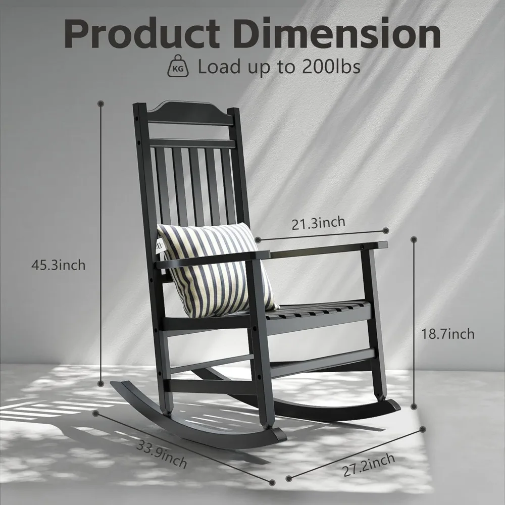 patio rocking chair outdoor set of 2,weather resistant poly resin oversized porch rocker,high back smooth design,350lb weight ca patio rocking chair outdoor set of 2,weather resistant poly resin oversized porch rocker,high back smooth design,350lb weight ca