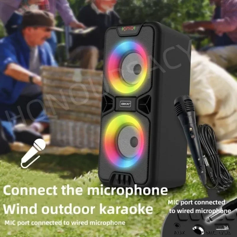 Караоке-динамик с RGB-подсветкой, басовый динамик, Hi-Fi стерео двойной динамик, уличная Портативная колонка с Bluetooth для дома, мА
Караоке-динамик с RGB-подсветкой, басовый динамик, Hi-Fi стерео двойной динамик, уличная Портативная колонка с Bluetooth для дома, мА