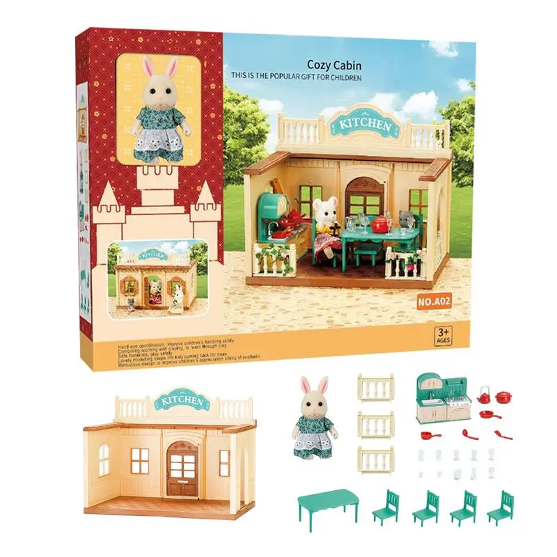 Miniatures Doll House Kits Mini DIY House Set With Rich Simulated Rooms & Furniture Set For Boys Girls Kids Toddler
Miniatures Doll House Kits Mini DIY House Set With Rich Simulated Rooms & Furniture Set For Boys Girls Kids Toddler