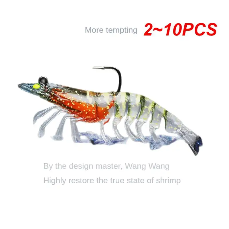 2~10PCS 9cm 11.5g /7.5cm 8.8g Luminous Fake Shrimp Soft Silicone Artificial Bait with Bead Swivels Hook for Fishing Tackle Lure
2~10PCS 9cm 11.5g /7.5cm 8.8g Luminous Fake Shrimp Soft Silicone Artificial Bait with Bead Swivels Hook for Fishing Tackle Lure