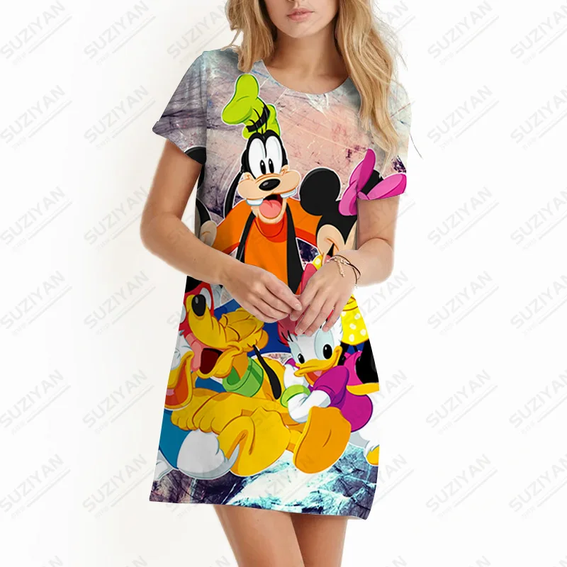 Summer Disney Printed Short Sleeve Sexy Party Dresses Mini Fashion Elegant Office Lady Work High Quality Dress Women's Skirt
Summer Disney Printed Short Sleeve Sexy Party Dresses Mini Fashion Elegant Office Lady Work High Quality Dress Women's Skirt