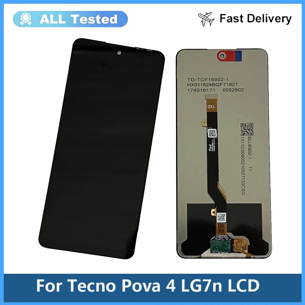 

6.82" For Tecno Pova 4 LG7n LCD Display Touch Screen Digitizer Assembly Replacement For Tecno Tecno Pova4 LCD Repair Parts