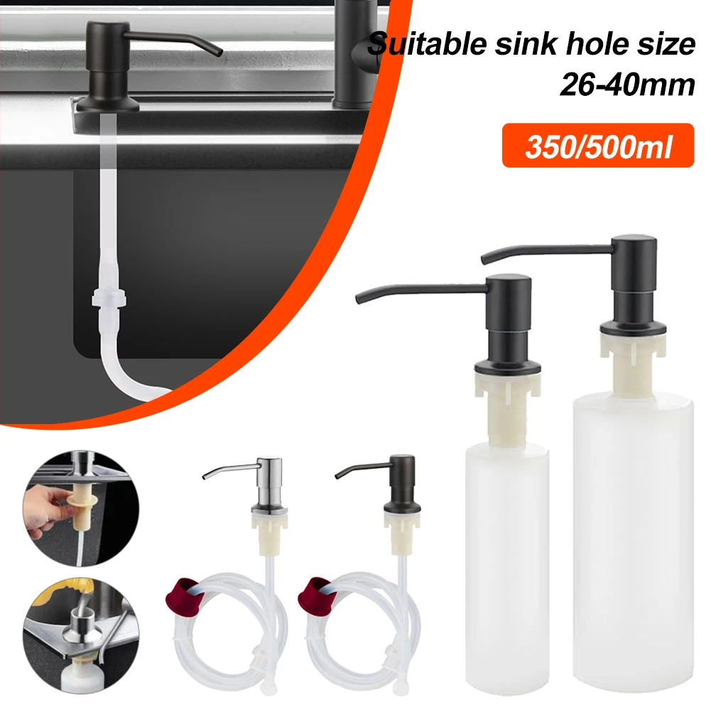 350/500ML Kitchen Liquid Soap Dispenser Pumps Kitchen Bathroom Soap Dispenser Sink Soap Bottle Kitchen Tool Bottle Accessories
350/500ML Kitchen Liquid Soap Dispenser Pumps Kitchen Bathroom Soap Dispenser Sink Soap Bottle Kitchen Tool Bottle Accessories