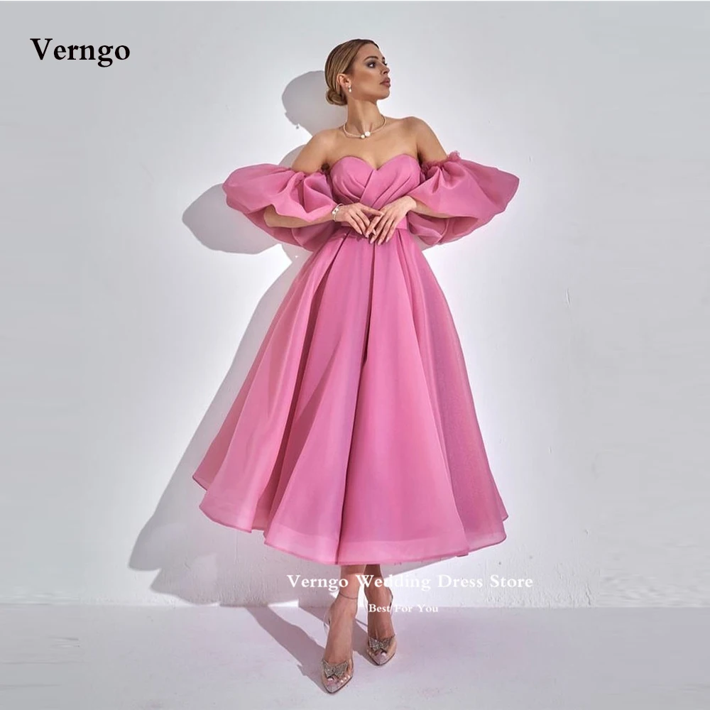 Verngo 2023 Dusty Pink Organza Prom Party Dresses Short Puff Short Sleeves Pleats Arabic Women Evening Gowns Formal Bride Dress
Verngo 2023 Dusty Pink Organza Prom Party Dresses Short Puff Short Sleeves Pleats Arabic Women Evening Gowns Formal Bride Dress