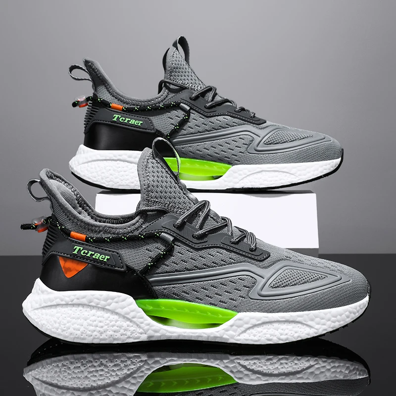 Men Running Sneakers Comfortable Breathable Sports Shoes Trend Fashion Footwear Thick Bottom Non-Slip Zapatos Soft Elastic Shoes
Men Running Sneakers Comfortable Breathable Sports Shoes Trend Fashion Footwear Thick Bottom Non-Slip Zapatos Soft Elastic Shoes