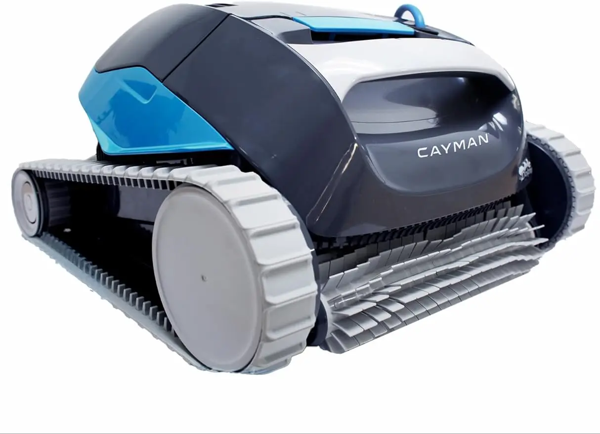 

Dolphin Cayman Automatic Robotic Pool Cleaner (2023 Model) — Programmable Weekly Timer, Wall Climbing, Massive Top-Load Filter B