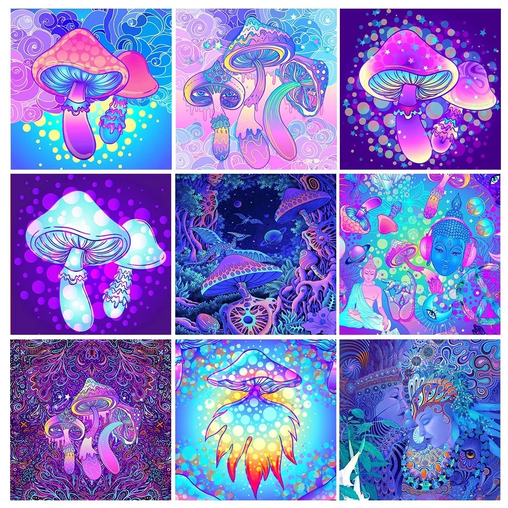 Illusory Art Diamond Painting 5D DIY Diamond Embroidery Mosaic Picture Magic Mushrom Cross Stitch Wall Stickers Home Decoration
Illusory Art Diamond Painting 5D DIY Diamond Embroidery Mosaic Picture Magic Mushrom Cross Stitch Wall Stickers Home Decoration