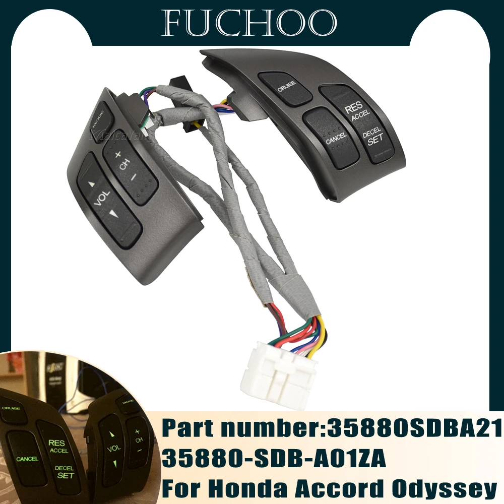 Steering Wheel Audio Control Switch 35880-SDB-A01ZA For Honda Accord 2003-2007 Odyssey EX EX-L 2005-2010 Car Accessories
Steering Wheel Audio Control Switch 35880-SDB-A01ZA For Honda Accord 2003-2007 Odyssey EX EX-L 2005-2010 Car Accessories