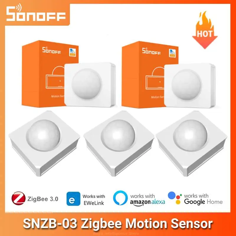Датчик движения SONOFF SNZB-03 ZigBee, триггерный монитор в режиме реального времени, работает с приложением ZBBridge eWelink Alexa Google Home
Датчик движения SONOFF SNZB-03 ZigBee, триггерный монитор в режиме реального времени, работает с приложением ZBBridge eWelink Alexa Google Home