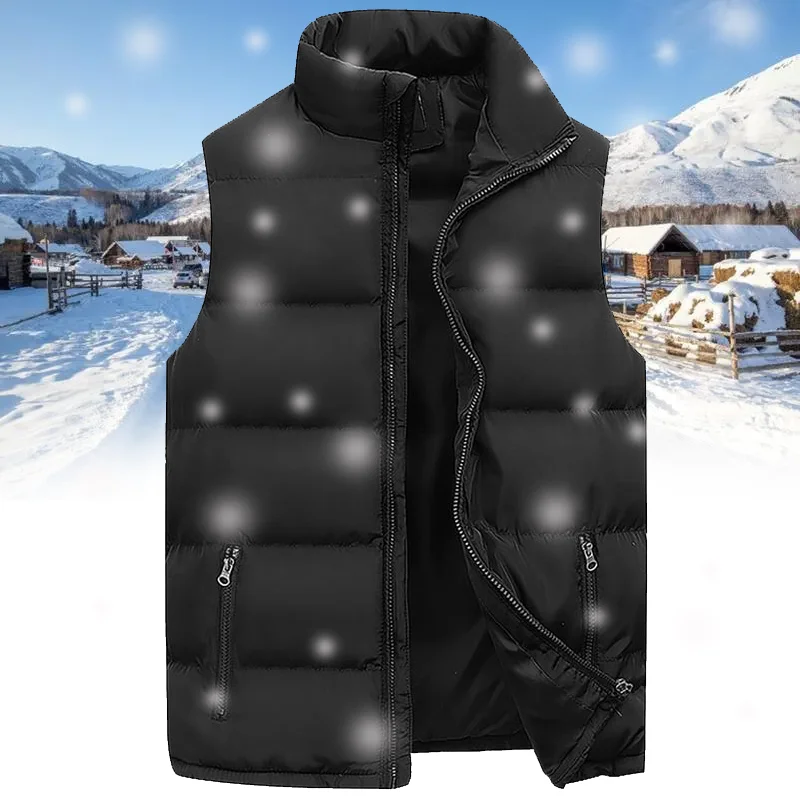 Men's Jacket Winter Warm Coats for Men Thickened Stand Collar Down Vest Oversized Jackets Puffer Vest Sleeveless Zipper Coat
Men's Jacket Winter Warm Coats for Men Thickened Stand Collar Down Vest Oversized Jackets Puffer Vest Sleeveless Zipper Coat