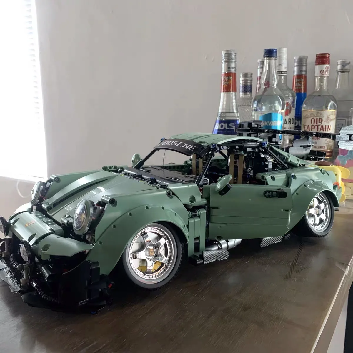 City Green Supercar 964 RWB 1:10 Model Low-Profile Wide-body Racing Car Technology Mechanical Car Building Blocks Toys Boys Gift City Green Supercar 964 RWB 1:10 Model Low-Profile Wide-body Racing Car Technology Mechanical Car Building Blocks Toys Boys Gift