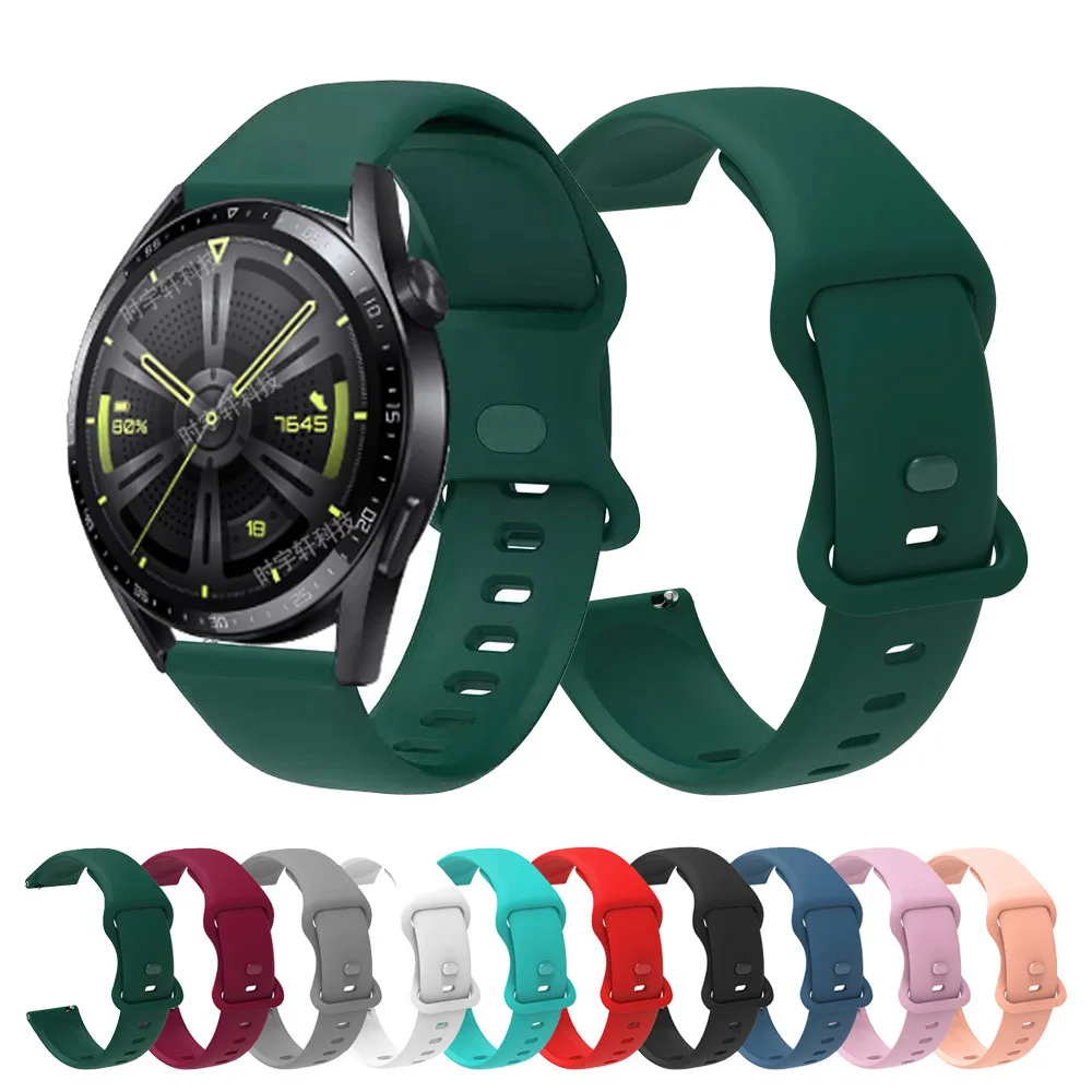 

For Huawei Watch GT 3 42mm 46mm Band Silicone Sport 20mm 22mm Bracelet For Huawei Watch 3 4/GT 2 Pro/GT Runner 2E/GT 3 SE Strap