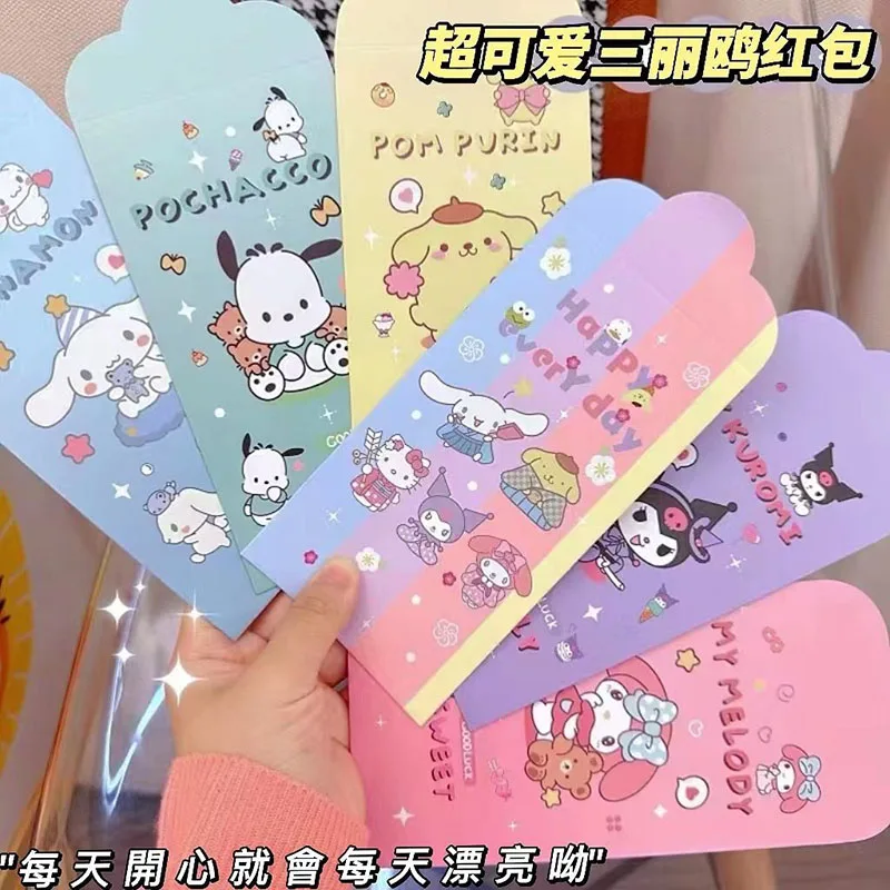 4Pcs/set Kawaii Sanrio Red Envelope Bag Hello Kitty Kuromi My Melody Cartoon Cute Anime Envelope Practical Trends Gift Bag
4Pcs/set Kawaii Sanrio Red Envelope Bag Hello Kitty Kuromi My Melody Cartoon Cute Anime Envelope Practical Trends Gift Bag