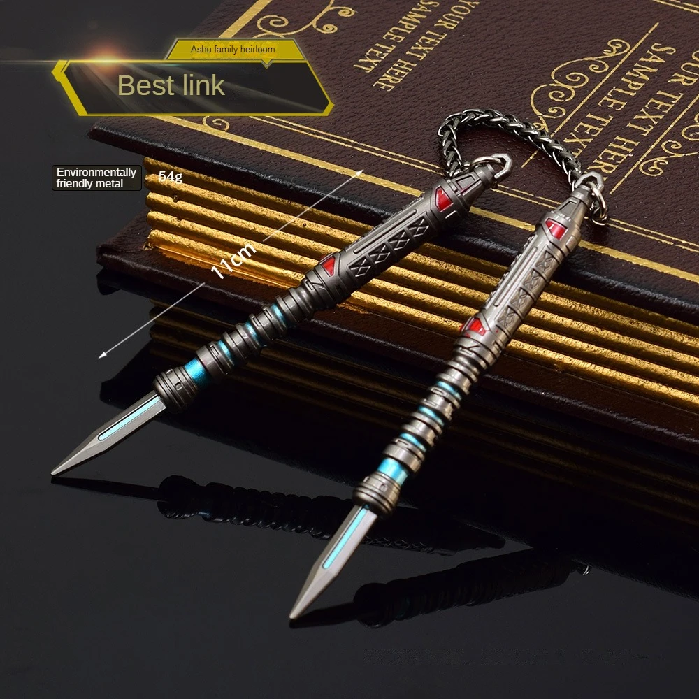 AEPX игровое оружие аниме охватывающее 11 см Aixu Heibao сильнейшая модель оружия из цинкового сплава Декоративные Коллекционные игрушки 
AEPX игровое оружие аниме охватывающее 11 см Aixu Heibao сильнейшая модель оружия из цинкового сплава Декоративные Коллекционные игрушки