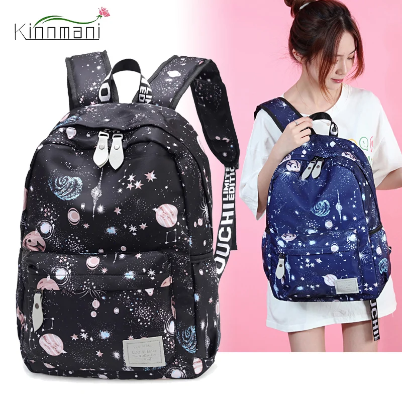Designer Style Women's Backpack High Quality Oxford Cloth Ladies School Bag Universe Star Pattern Large Capacity Casual Backpack
Designer Style Women's Backpack High Quality Oxford Cloth Ladies School Bag Universe Star Pattern Large Capacity Casual Backpack