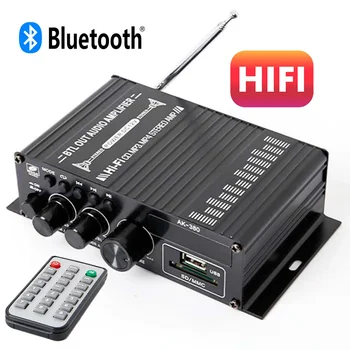 AK-380 오디오 파워 앰프, 2.0 CH HiFi 스테레오 앰프 스피커, 블루투스 5.0 앰프 리시버, 자동차 홈 바 파티용, DC 12V