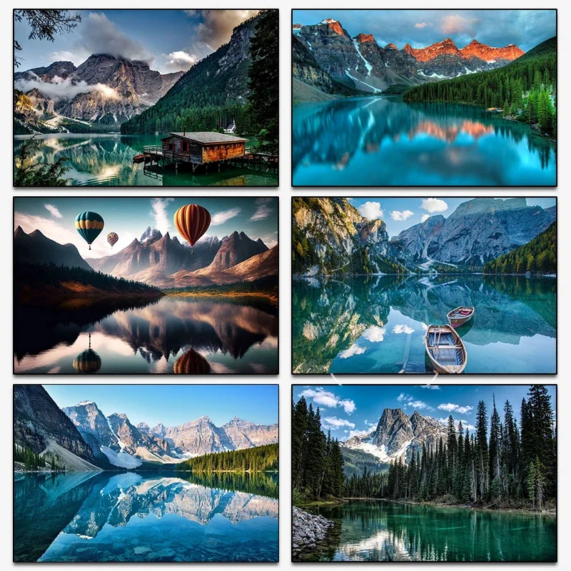 Natural Landscape Decorative Canvas Print Posters Lake Boats Mountain Forest Waterfall Balloons Wall Art Painting Decor Pictures
Natural Landscape Decorative Canvas Print Posters Lake Boats Mountain Forest Waterfall Balloons Wall Art Painting Decor Pictures