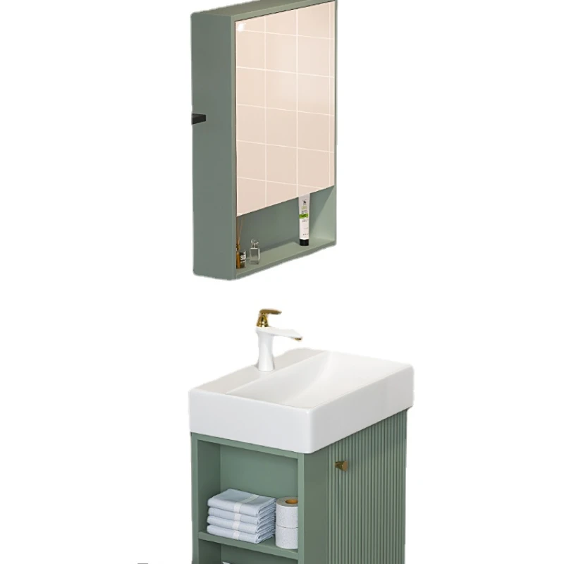 TLL Bathroom Cabinet Combination Narrow Bathroom Cabinet Wall-Mounted Green Wash Basin Cabinet
TLL Bathroom Cabinet Combination Narrow Bathroom Cabinet Wall-Mounted Green Wash Basin Cabinet
