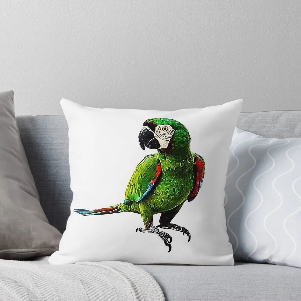 

Severe Macaw - Beautiful Chestnut Fronted Macaw Parrot Throw Pillow christmas pillowcases Cushion Child Sofa Decorative Covers