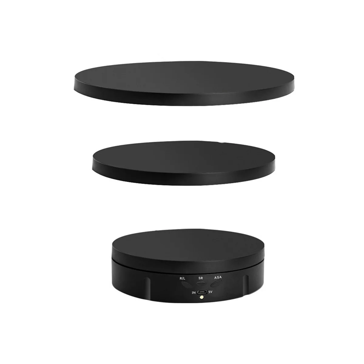3 Speeds Electric Rotating Visualizer 360° Turntable USB Charge Display Stand for Video Prop Jewelry Shoes Black 
3 Speeds Electric Rotating Visualizer 360° Turntable USB Charge Display Stand for Video Prop Jewelry Shoes Black