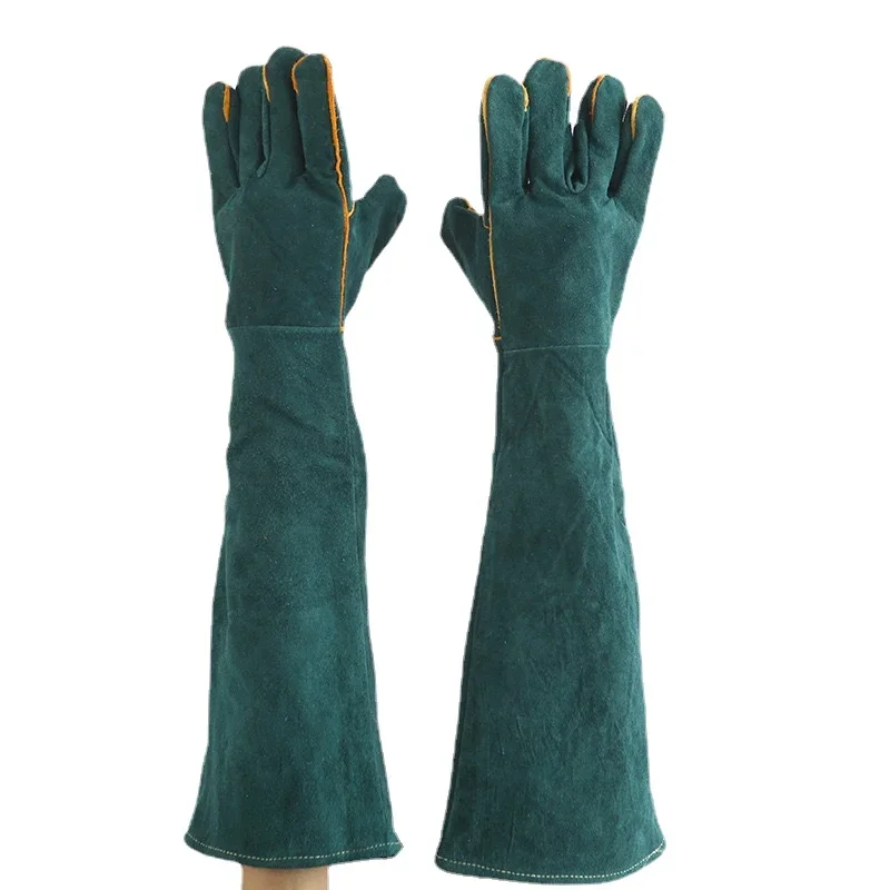 

Anti-bite Glove For Animal Pet training Feeding Pets Grasping Biting Protective Glovess Long Thick Leather Safety Gloves