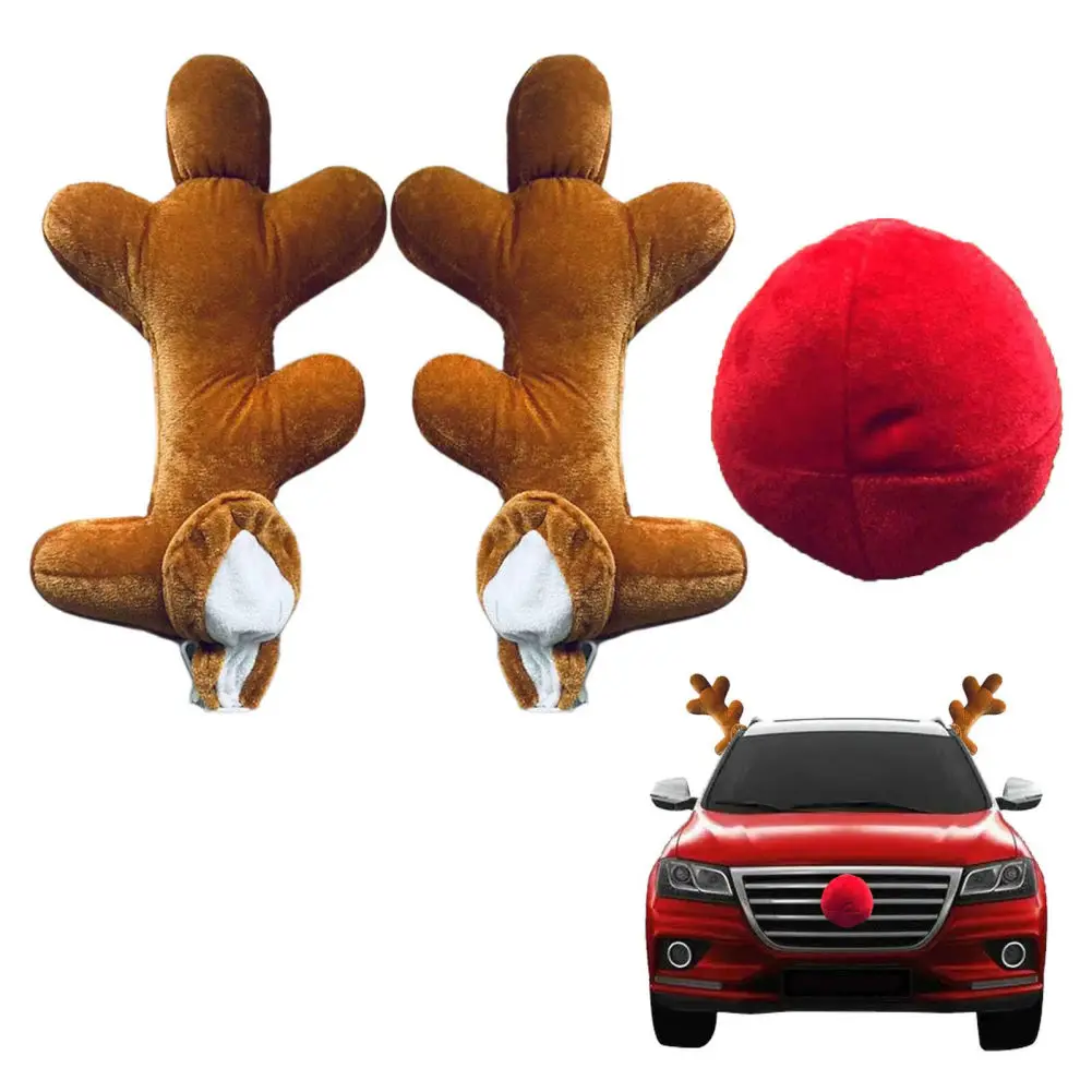 Car Reindeer Antlers Christmas Decoration Cartoon Elk Antlers Nose Decorations Kit Truck SUV Universal Accessories
Car Reindeer Antlers Christmas Decoration Cartoon Elk Antlers Nose Decorations Kit Truck SUV Universal Accessories
