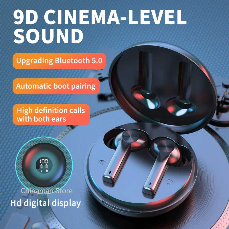 Беспроводные наушники Bluetooth-5.0, водонепроницаемые спортивные наушники со светодиодным дисплеем питания, стереонаушники, игровые наушники для Samsung 
Беспроводные наушники Bluetooth-5.0, водонепроницаемые спортивные наушники со светодиодным дисплеем питания, стереонаушники, игровые наушники для Samsung