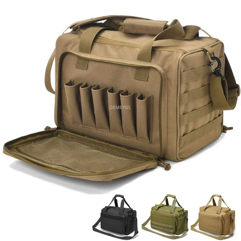 Tactical Gun Range Bag Molle System Shooting Paintball Sniper Shoulder Bags Outdoor Hunting Pistol Gun Tools Handbag
Tactical Gun Range Bag Molle System Shooting Paintball Sniper Shoulder Bags Outdoor Hunting Pistol Gun Tools Handbag