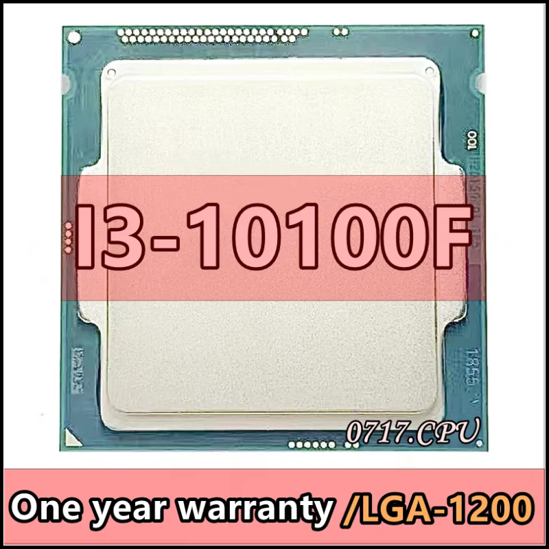 

i3-10100F i3 10100F SRH8U 3.6 GHz 4-core 8-thread CPU processor L2 = 1M L3 = 6m 65W LGA 1200