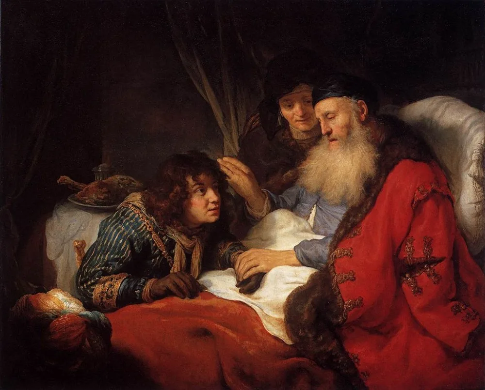 TOP ART # An elderly Isaac blessing Jacob, oil on canvas by Govert Flinck, copy PRINT painting on canvas-- free ship cost
TOP ART # An elderly Isaac blessing Jacob, oil on canvas by Govert Flinck, copy PRINT painting on canvas-- free ship cost