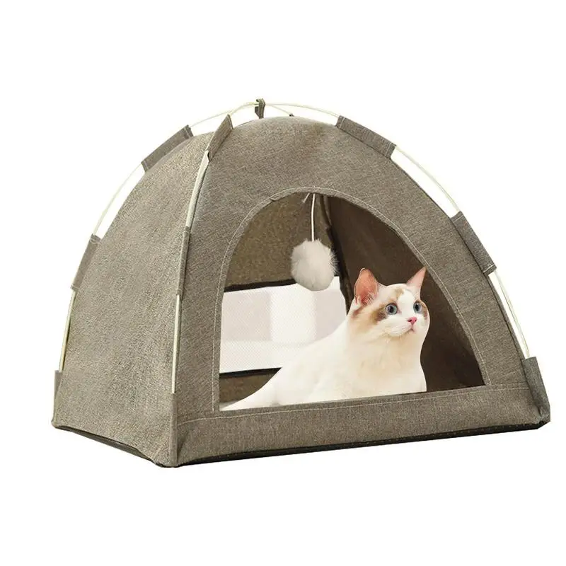 

Палатка для домашних животных, универсальный переносной домик для кошек, клетка для домашних питомцев, съемный домик от солнца, для кемпинга, для щенков