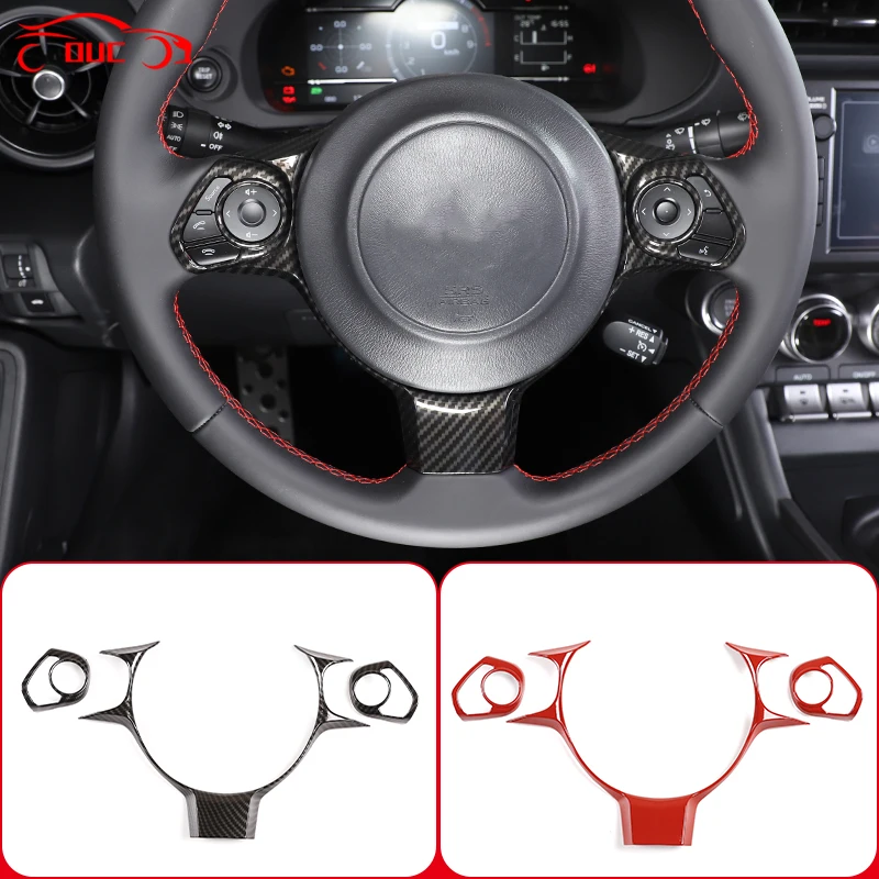 ABS Carbon Fiber Car Steering Wheel Trim Control Button Frame Cover Interior Accessories For Toyota 86/Subaru BRZ 2017-2022
ABS Carbon Fiber Car Steering Wheel Trim Control Button Frame Cover Interior Accessories For Toyota 86/Subaru BRZ 2017-2022