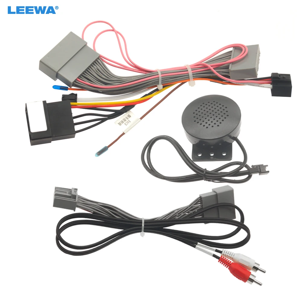 

LEEWA Car 16pin Power Cord Wiring Harness Adapter For Honda Acura (09-13) Installation Head Unit Cable With Speaker #CA2103