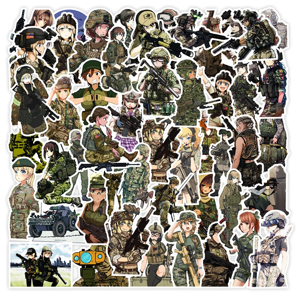 10/30/50pcs Female Soldier Camouflage Graffiti Sticker for Kids Cartoon Decal Toys Laptop Phone Suitcase Vinyl Sticker Wholesale
10/30/50pcs Female Soldier Camouflage Graffiti Sticker for Kids Cartoon Decal Toys Laptop Phone Suitcase Vinyl Sticker Wholesale