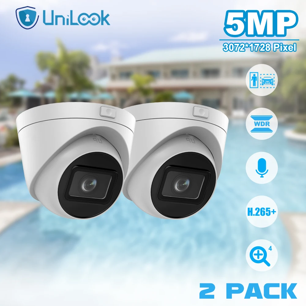 Unilook 5MP AcuSense Motorized Varifocal Turret Network Camera Outdoor Motion Detection H.265 One Way Audio POE IP Camera
Unilook 5MP AcuSense Motorized Varifocal Turret Network Camera Outdoor Motion Detection H.265 One Way Audio POE IP Camera