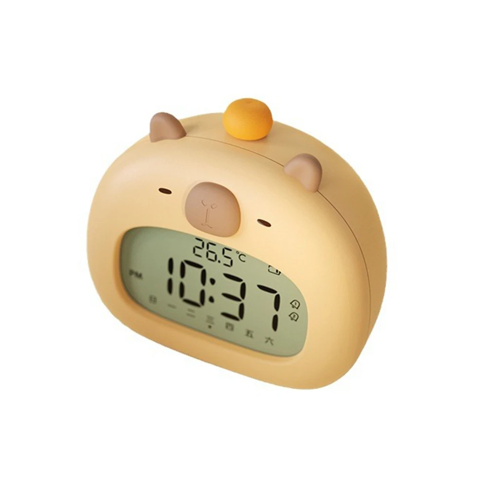 New Practical LED Capybara Night Light 120*78*112 Mm ABS+silica Gel Alarm Clock Cute Capybara Desktop Decoration
New Practical LED Capybara Night Light 120*78*112 Mm ABS+silica Gel Alarm Clock Cute Capybara Desktop Decoration