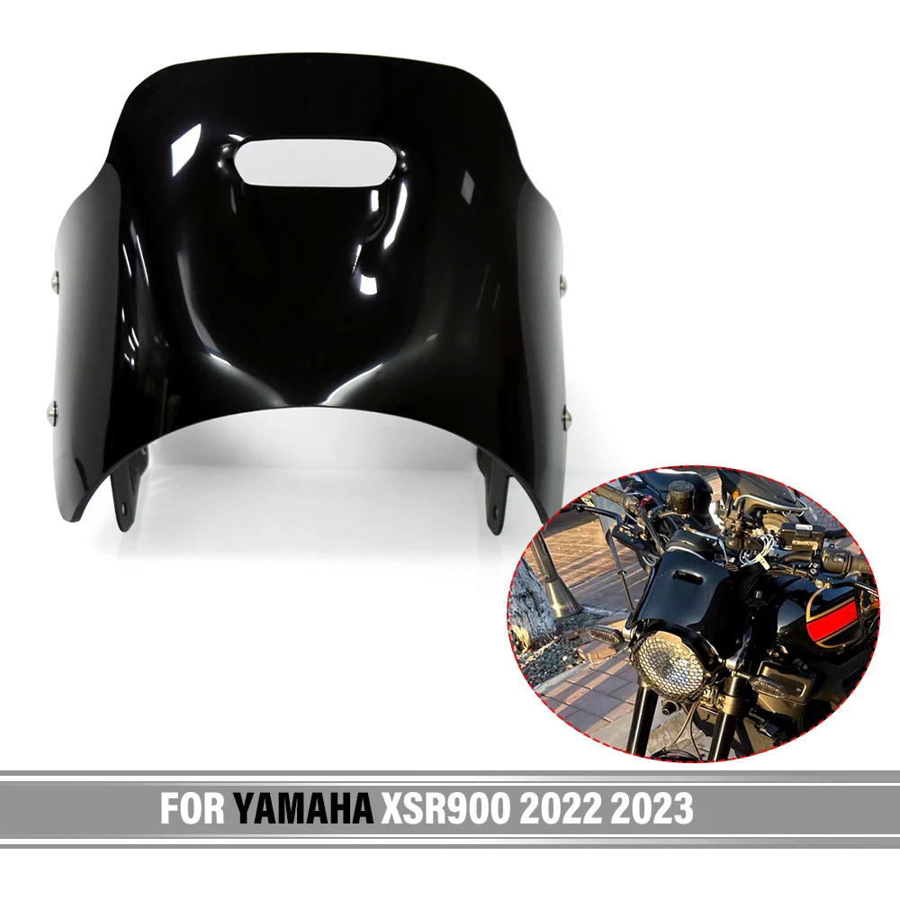 

For Yamaha XSR 900 xsr900 2022 2023 Windshield Windscreen Motorcycle Accessories Meter Cover Wind Deflector Flyscreen Bracket