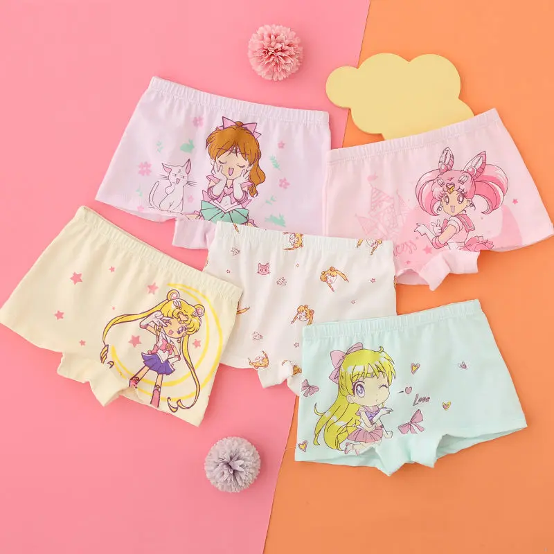 4Pcs Kawaii Sailor Moon Cute Cartoon Girl Child Pure Cotton Underwear Boxer Middle School Children's Underwear Type A Cotton
4Pcs Kawaii Sailor Moon Cute Cartoon Girl Child Pure Cotton Underwear Boxer Middle School Children's Underwear Type A Cotton
