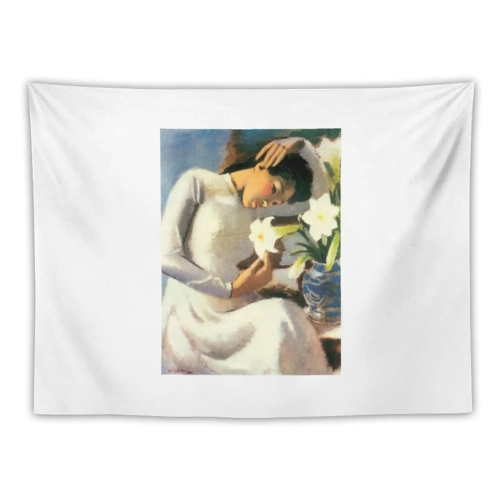 T Ngc Vn - Young Girl with Lily Flower Tapestry Bed Room Decoration Decoration Bedroom
T Ngc Vn - Young Girl with Lily Flower Tapestry Bed Room Decoration Decoration Bedroom
