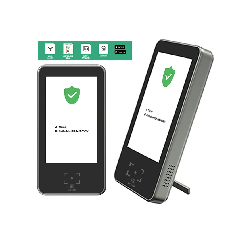 QR pass 5 inch green 2.4GHz WIFI wireless wiegand access controller qr code
QR pass 5 inch green 2.4GHz WIFI wireless wiegand access controller qr code