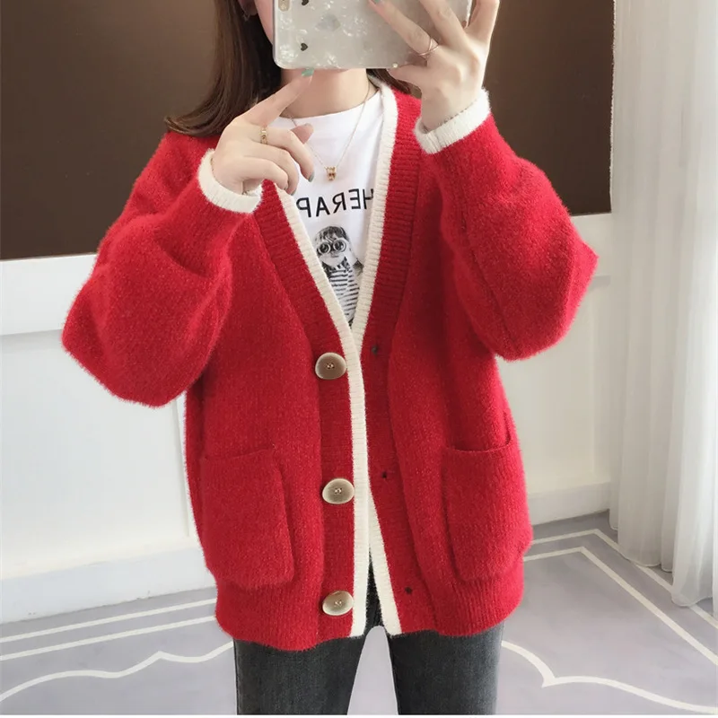 Модный кашемировый вязаный кардиган с V-образным вырезом, Женский облегающий короткий свитер, джемпер, Женский вязаный жакет 5 цветов с длинным рукавом, пальто для женщин
Модный кашемировый вязаный кардиган с V-образным вырезом, Женский облегающий короткий свитер, джемпер, Женский вязаный жакет 5 цветов с длинным рукавом, пальто для женщин