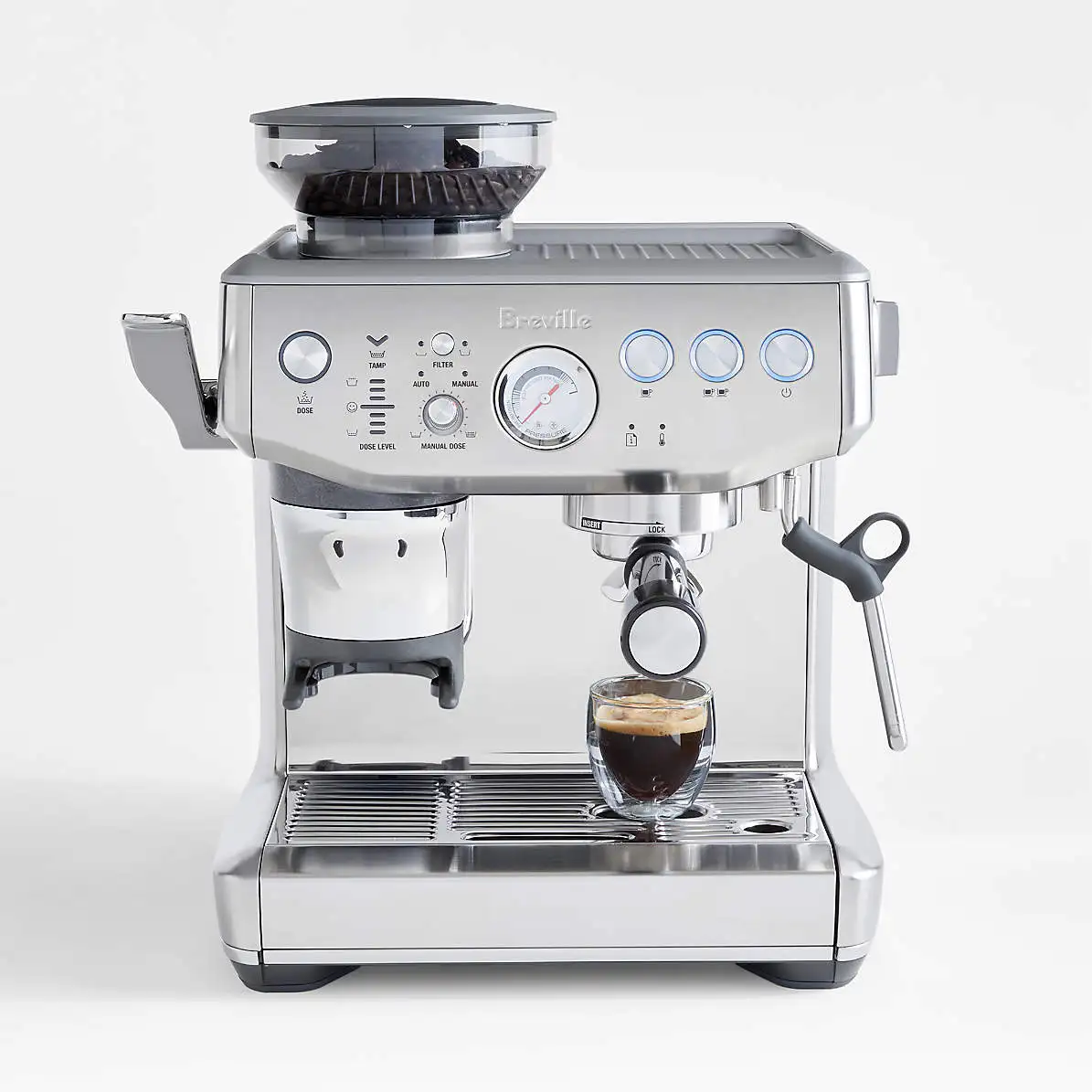 

High Quality New Brevilles Barista Express Espresso Machine, Brushed Stainless Steel, BES870XL